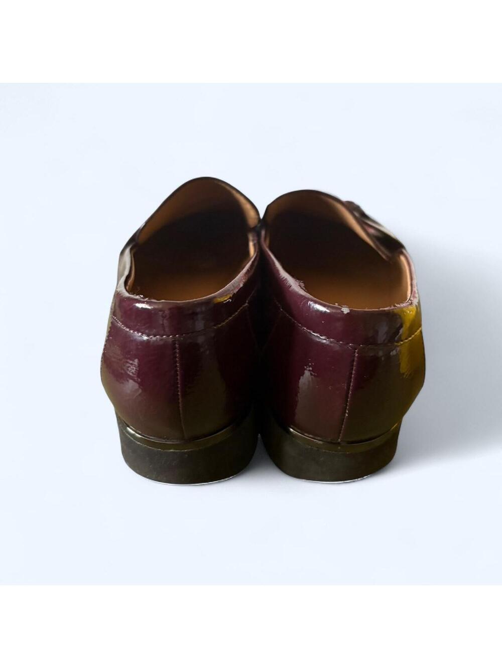 Franco Sarto Women's Burgundy Tassel Loafers Size 9.5 - Very Good Condition - Picture 2 of 3